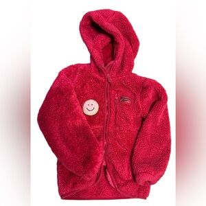 4T Dark pink Cozy Fleece Kids Hoodie
